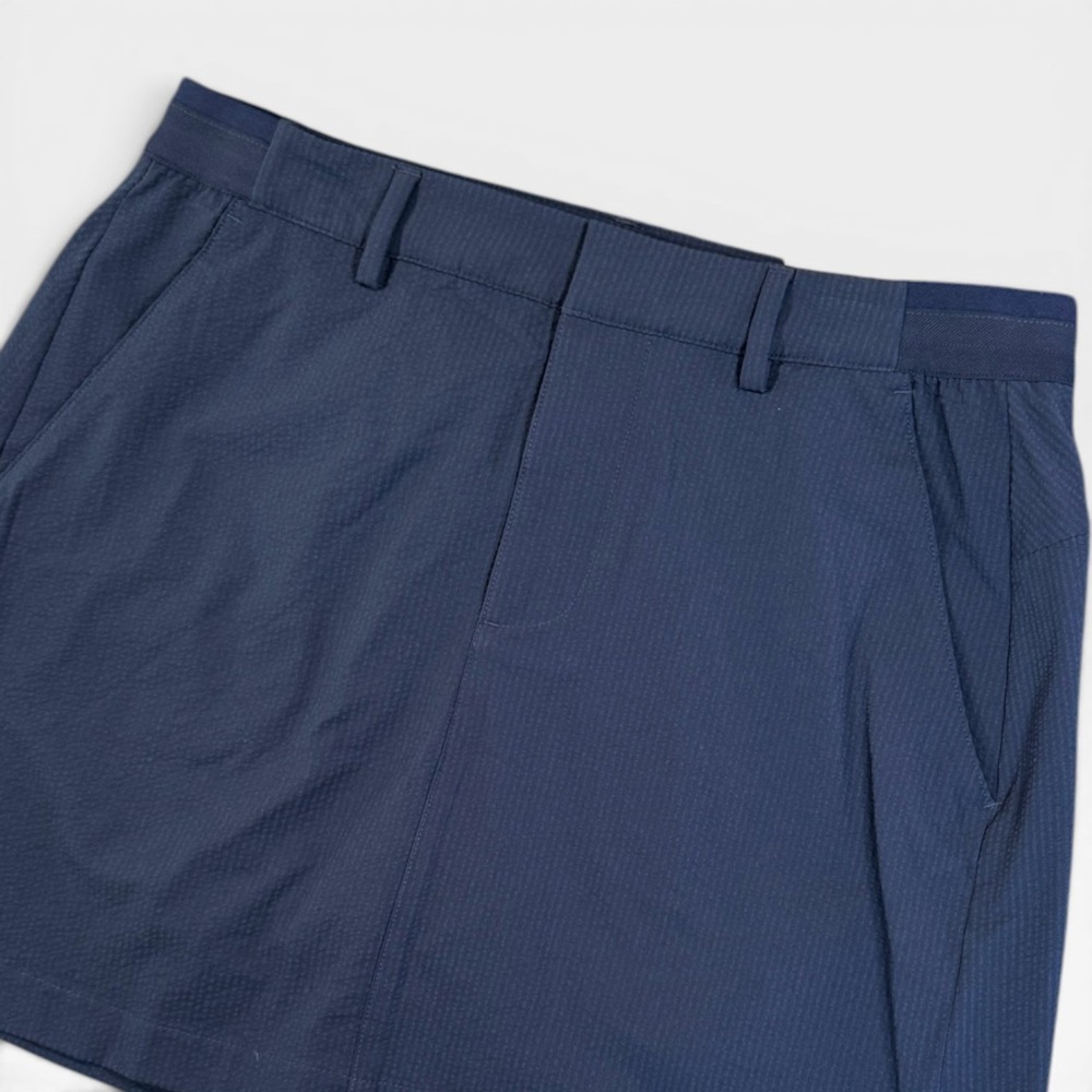 WALTER‎ HAGEN Clubhouse Seersucker Skort Women 8 Navy Skirt Golf Tennis